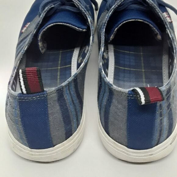 Ben Sherman Bristol Oxford Canvas Men's Shoes Blue Color Size 11 - Picture 8 of 10